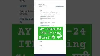 itr filing online 2023-24 