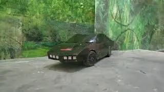 How To make Miniature RC KNIGHT RIDER with Cardboard at Home.