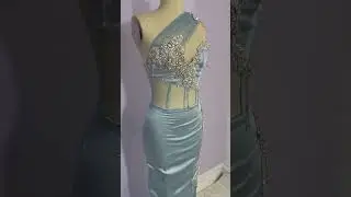 Stones All Over Her Reception Dress #design #sew #fashion
