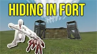 HIDING IN FORT FROM SCP-096! (gmod scp)