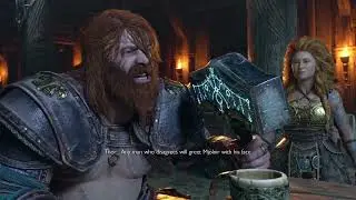GOW Ragnarok  Bar Fight but with Free Bird Solo