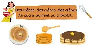 Les crêpes || Chandeleur 🥞|| Chansons enfants || Paroles et illustrations