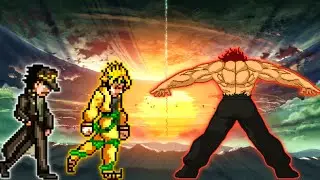 Dio K1 V2 & Jotaro K1 V2 VS Yujiro Hanma (non Jus ) in ump Force Mugen
