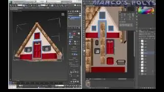 Pixelart Texturing of a lowpolygon model of a typical Madeira house