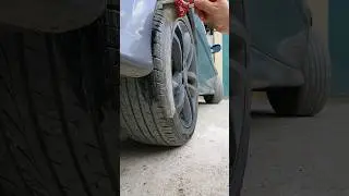 How to wash a tire ×) #funny #carwash