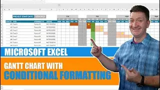 Create a Dynamic Gantt Chart in Excel Using Conditional Formatting