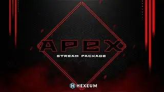 Apex Legends Twitch Overlay : Striking Red & Black Stream Package