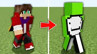 Minecraft, But I SHAPESHIFT into a YOUTUBER every 30 seconds