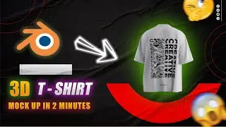How to Make a Realistic Shirt Mockup in Blender 3D 😱