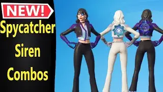 Spycatcher Siren Skin Combos in Fortnite (Before You BUY) Agency Renegades Pack