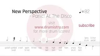 Panic! At The Disco - New Perspective Drum Score