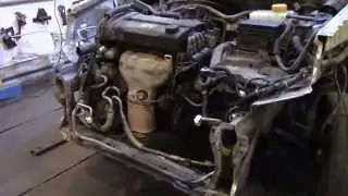 Body repair. Chevrolet Aveo repair, frontal impact.