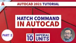 Autocad Hatch - Part 2 | Hatch Types | Autocad 2021 Tutorial