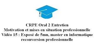 15. Exposé 5mn master informatique reconversion professionnelle