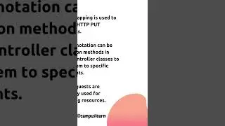 @PutMapping | Spring boot Annotations | Java tutorials #coding #100dayschallenge