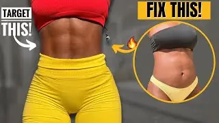 Intense TINY WAIST (Not Wider) Workout | Lose Muffin Top In 10 Days~Flat Stomach & Abs At Home