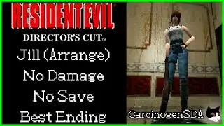 Resident Evil: Director's Cut (PS1) - No Save, No Damage - Jill Arrange Mode Best Ending