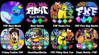 FNF Rainbow Friends, FNF Beat Blade, Beat Battle, Raptime Battle, Music Beat Battle, FNF Pibby Mod
