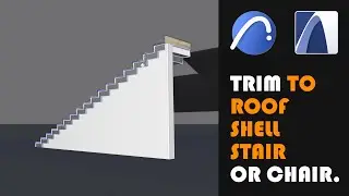Archicad: How to trim to roof, stairs and....chairs?