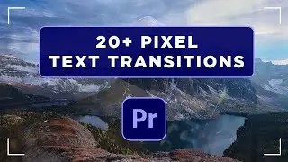 20+ Pixel Text Transitions for premiere pro 2018