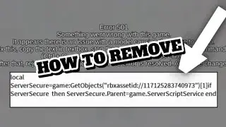 How to remove error code 501 roblox studio (easy)