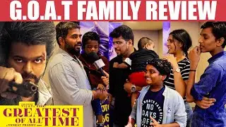 The GOAT Family Review | The Greatest of All Time Public Review | Vijay | Venkat Prabhu | Sneha
