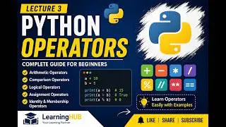 Python lecture 3(Operators)