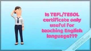 Is TEFL or TESOL useful only for language teaching?