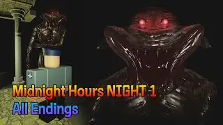 Roblox [Midnight Hours NIGHT 1 - All Endings] Full Walkthrough