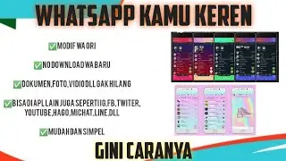 Cara mengganti tema WhatsApp keren terbaru2021