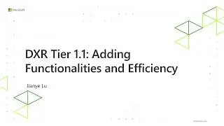 DXR Tier 1.1: Adding Functionality and Efficiency | Jianye Lu | DirectX Developer Day