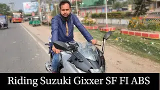 New Suzuki Gixxer First time Riding and impression Full ABS in Bangladesh.#suzuki #Gixxer #Sadekur