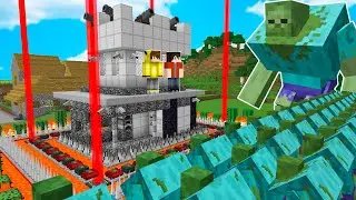 EN GÜVENLİ EV VS MUTANT ZOMBİ KIYAMETİ! 😱 - Minecraft