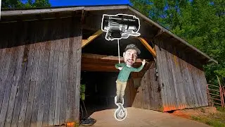 Installing 880 lb Electric Hoist for My Butcher Shop on homestead