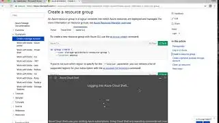 Azure Tips and Tricks - Access Cloud Shell from within Microsoft Docs