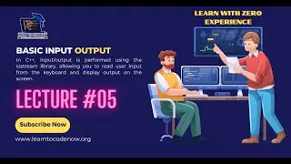 Basic Input Output in C++ | Standard Input and Output | Coding for Beginners | 