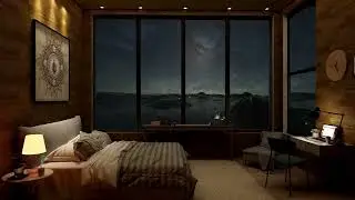 the sound of rain outside the window . Заснути за 5 хв. Шум дощу за вікном