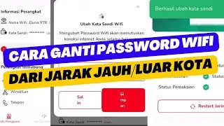 CARA MENGGANTI PASSWORD WIFI INDIHOME LEWAT HP ANDROID