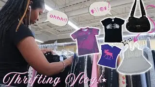 summer thrift with me + try on haul (90s/y2k) 