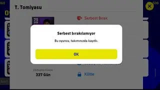 Efootball 2022 Mobil~Kadrodaki Oyuncuyu Serbest Bırakmak İçin Yapılması Gerekenler