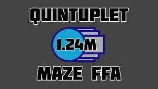Arras.io - Quintuplet 1.24 Million Score (Maze) | Beta Test Series #1