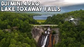 DJI Mini 4 Pro Fly More Combo Plus || Lake Toxaway Falls 4K!! #dji #djimini4pro #drone