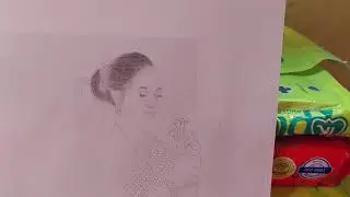 Draw thai girl