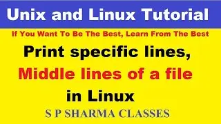 6 - Unix Qus 11, head, tail, sed commands in Linux, How to prints middle lines from a file in Linux