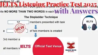IELTS Listening Actual Test 2025 with Answers | 30.01.2025
