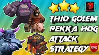TH10 Golem Pekka Hog Attack Strategy | GOPEHO TH10 Attack 2020 | Clash of Clans - Coc