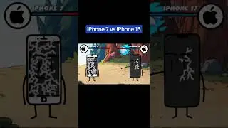 iPhone 13 vs iPhone 7  #против #animation #анимация #cartoon #kotMarakuy