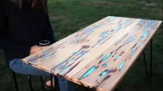 How To Make Glow-In-The-Dark Table With Photoluminescent Resin
