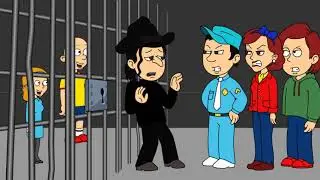 The child catcher kidnaps Caillou and Rosie