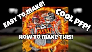 How to make FIRE NFL profile pictures. EASY TO MAKE!
